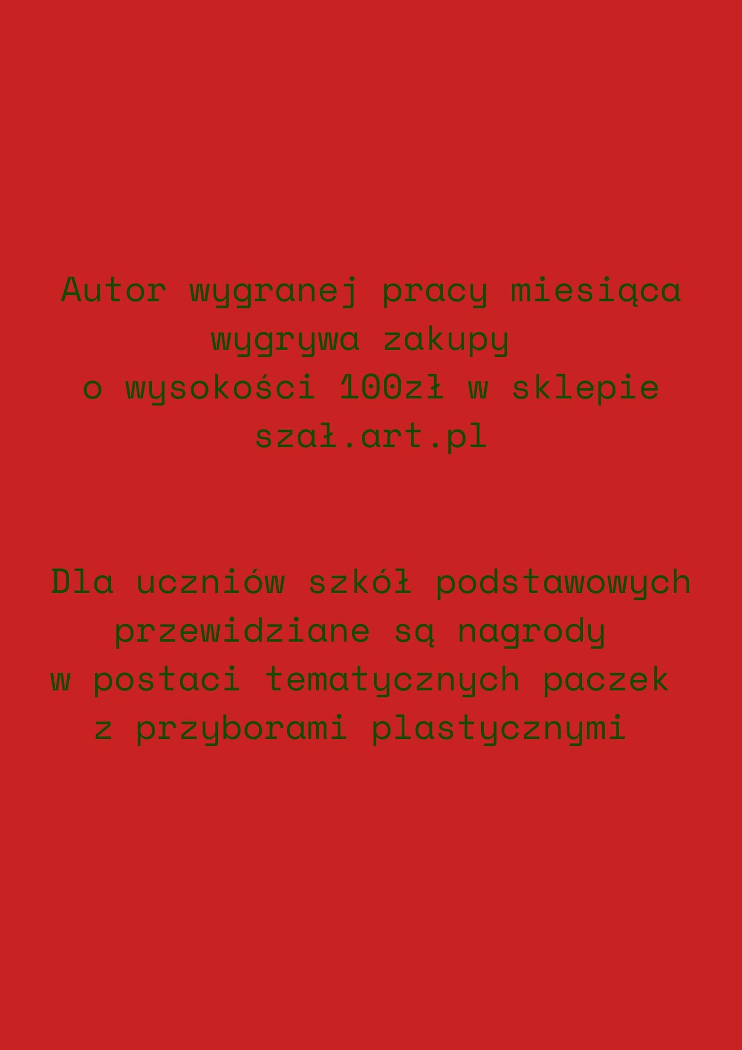 Czekamy na Wasze prace